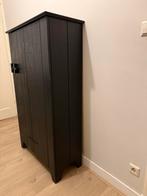 Stoere Zwarte Kast met Sluiting - 85x35x143cm, Huis en Inrichting, Kasten | Kledingkasten, Ophalen, Gebruikt, 100 tot 150 cm, 50 tot 100 cm
