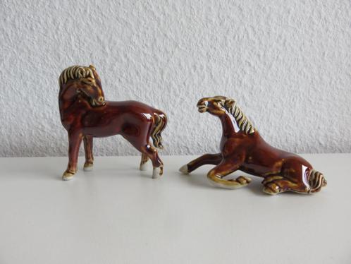 swatow china horses antieke porseleinen paarden beeldjes, Verzamelen, Beelden en Beeldjes, Zo goed als nieuw, Dier, Ophalen of Verzenden
