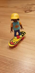 Playmobil Jongen op skatebord., Gebruikt, Ophalen of Verzenden