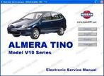 Nissan Almera Tino V10 Workshop manual op DVD in PDF, Verzenden