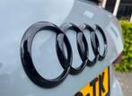 Audi Ringen embleem / logo voor-, achterkant glossy black, Auto diversen, Ophalen of Verzenden