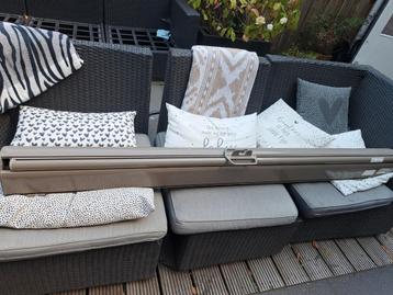 Weinor screen taupe kleur kastbreedte 174cm ruim 300cm lang beschikbaar voor biedingen