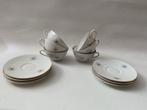 Retro Set van 6 mooie dunne porseleinen Kop en schotels, Ophalen, Gebruikt, Overige stijlen, Kop(pen) en/of Schotel(s)