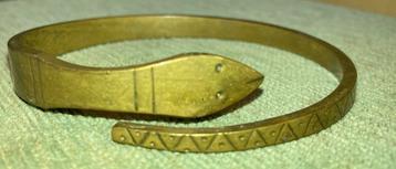 Oude slangen armband messing slang motief beschikbaar voor biedingen