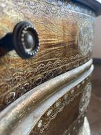 Vintage Venetiaans houten ladekastje goud, Ophalen, Gebruikt, Vintage, 50 tot 100 cm