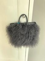 Gabs tas model G3 in grijs met harig schapenvacht, Ophalen of Verzenden, Zo goed als nieuw, Grijs, Handtas
