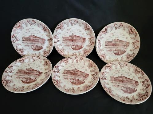 vintage gebaksbordjes uit Italië, Antiek en Kunst, Antiek | Servies los, Ophalen of Verzenden