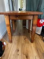 Eiken houten tafel, Huis en Inrichting, Tafels | Sidetables, Ophalen, Zo goed als nieuw, 75 cm of meer, Rechthoekig