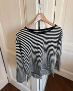 Zara zwart wit bretons gestreept shirt met boothals,maat S/M, Maat 38/40 (M), Ophalen of Verzenden, Zo goed als nieuw, Lange mouw