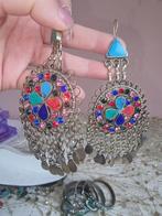 Afghaanse Oorbellen met Kleurrijke Details, Overige materialen, Overige kleuren, Ophalen of Verzenden, Met edelsteen