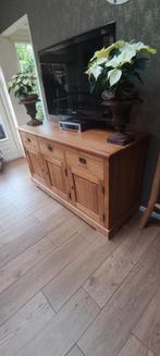Blank houten teak dressoir, Ophalen, Gebruikt, 50 tot 75 cm, 150 tot 200 cm