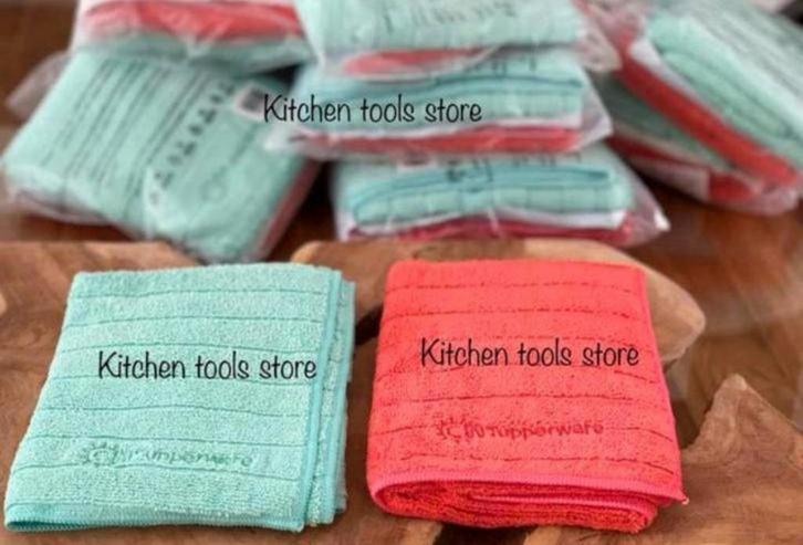 Tupperware microvezel Eco Keukendoekjes set droogdoeken, Huis en Inrichting, Keuken | Tupperware, Nieuw, Overige typen, Rood, Ophalen of Verzenden