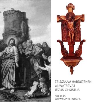 Zeldzaam hardstenen wijwatervat Jezus Christus | EUR 99,95 beschikbaar voor biedingen
