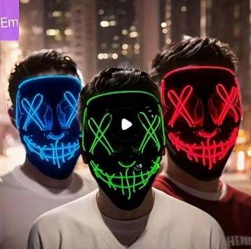 Nieuwe LED halloween maskers beschikbaar voor biedingen