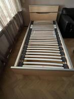 Eenpersoonsbed met lattenbodem, Ophalen, 90 cm, Eenpersoons, Beige