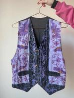 Paars gilet met borduursels, S/M. Boho bohemian India, Verzenden, Paars, Merkloos, Maat 36 (S)