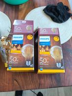Retro Vintage lampen Led bollampen 1x groot 2x klein dimbaar, Huis en Inrichting, Lampen | Losse lampen, Ophalen, Led-lamp, Minder dan 30 watt