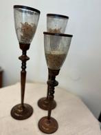 Set van 3 Decoratieve Glazen Ornamenten, Ophalen, Glas