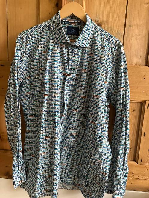 Overhemd Eden Valley 2XL – Stretchfit, retro busjesprint, Kleding | Heren, Overhemden, Zo goed als nieuw, Overige halswijdtes