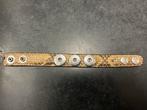 Noosa Amsterdam Armband Maat S, Sieraden, Tassen en Uiterlijk, Verzenden, Zo goed als nieuw, Bruin, Leer