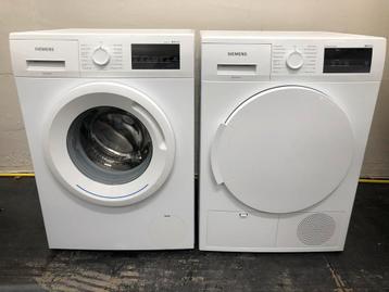 SET 8kg Siemens iQ300 Wasmachine + Warmtepomp droger A+++ beschikbaar voor biedingen