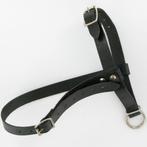 Schapenhalster zwart leder 20mm Ooi met stevig touw zgan, Vrouwelijk, Schaap