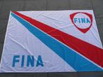 Fina motorolie benzinestation vlag, 144 x215 cm., Zo goed als nieuw, Verzenden, Gebruiksvoorwerp