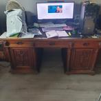 Oud eiken bureau, Huis en Inrichting, Bureaus, Ophalen, Gebruikt, Bureau