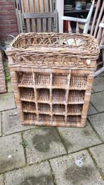Rotan wijnrek, Huis en Inrichting, Woonaccessoires | Wijnrekken, Ophalen, Overige materialen, Zo goed als nieuw, 5 tot 15 flessen