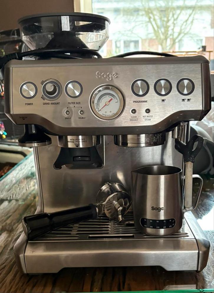 Sage Koffiebonen machine - Espresso apparaat, Witgoed en Apparatuur, Koffiezetapparaten, Gebruikt, Koffiebonen, Espresso apparaat