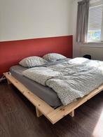 Futon bed 180x200cm, Huis en Inrichting, Slaapkamer | Bedden, Ophalen, Beige, Tweepersoons, Zo goed als nieuw
