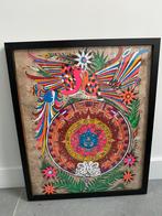 Mexicaans Azteekse Aztec kalender schilderij uit Tulum, Ophalen