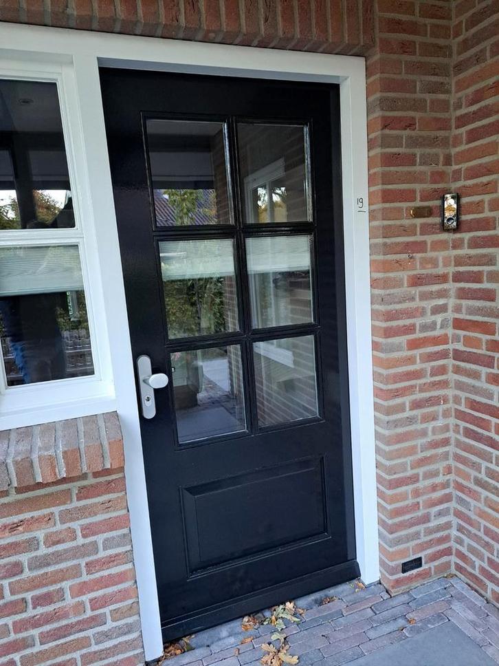 !! Mooie hardhouten voordeur !!, Doe-het-zelf en Verbouw, Kozijnen en Schuifpuien, Zo goed als nieuw, Deurkozijn, Hout, 150 tot 225 cm