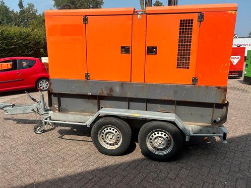 Atlas Copco QAS 100kVA Perkins aggregaat trailer kenteken, Doe-het-zelf en Verbouw, Aggregaten, Dieselolie, Ophalen of Verzenden