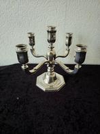 Zilveren 5 lichts kandelaar 2e.gehalte, Antiek en Kunst, Ophalen of Verzenden