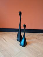 2 Houten Giraffes van Louise Hederström, Verzamelen, Beelden en Beeldjes, Ophalen of Verzenden, Gebruikt