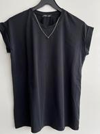 Zara zwart shirt met kettinkje maat M, Gedragen, Maat 38/40 (M), Ophalen of Verzenden, Zwart