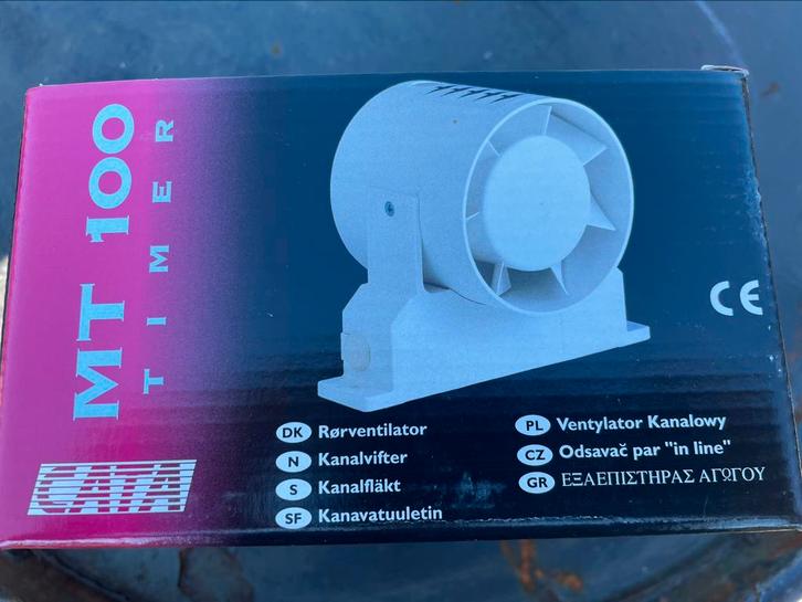 CATA 100 inline dia 100 mm , 125 mm of 150 mm, Doe-het-zelf en Verbouw, Ventilatie en Afzuiging, Nieuw, Ventilator en Afzuiger