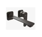 BLAUFOSS BODAN 2 GATS WANDWASTAFELKRAAN BRUSHED GUN METAL, Ophalen of Verzenden, Nieuw, Kraan