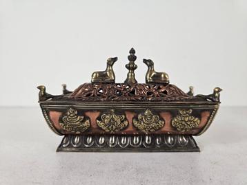 Wierookbrander, koper messing, Tibet, midden 20e eeuw beschikbaar voor biedingen