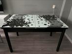 Uitschuifbaar eettafel, Ophalen, Gebruikt, 100 tot 150 cm, Glas