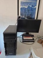 Sharkoon Desktop + BenQ Monitor - Gebruikt, Computers en Software, Desktop Pc's, Ophalen, Gebruikt, Met videokaart, Sharkoon