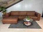 GRATIS LEVERING Loungebank Cognac 340x170 GEREINIGD, Huis en Inrichting, Banken | Bankstellen, Stof, Hoekbank, 300 cm of meer
