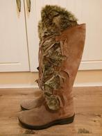 Nieuwe Suède Laarzen Maat 37 met kaartjes, Verzenden, Nieuw, Bruin, Hoge laarzen