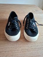 Superga sneakers, Ophalen of Verzenden, Zo goed als nieuw, Zwart, Sneakers of Gympen