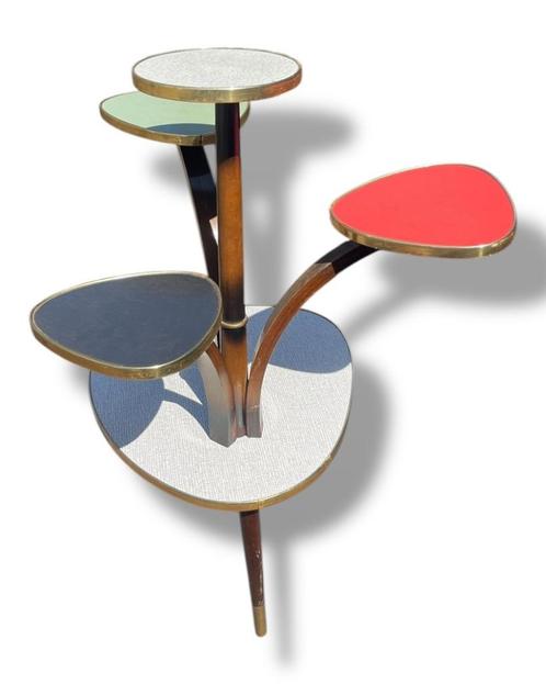 Jaren 50 Plantentafel met 4 etages, Verzamelen, Retro, Huis en Inrichting, Ophalen
