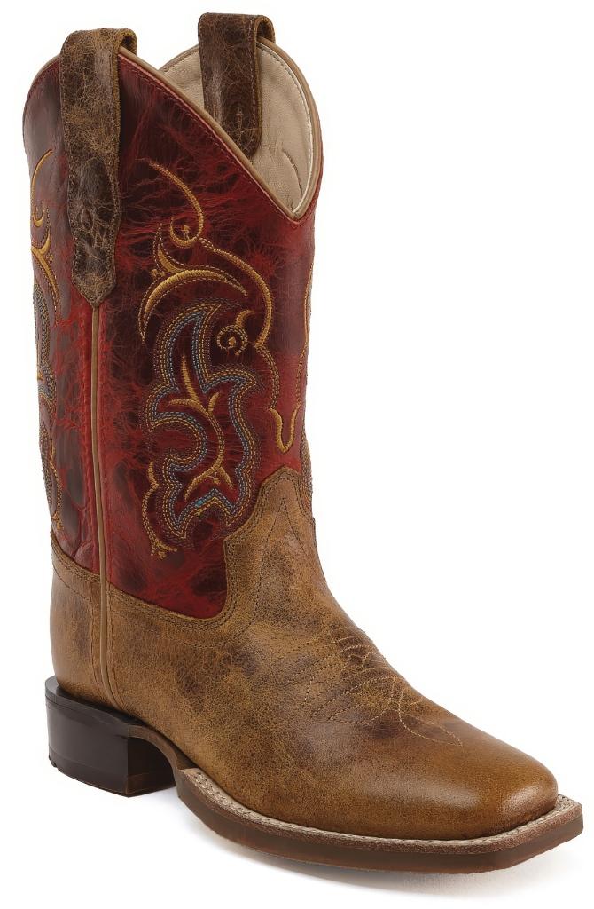 Kinder cowboy western laarzen kids echt leder rood bruin, Meisje, Nieuw, Ophalen of Verzenden, Laarzen