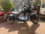 Elektrische-chopper/scooter - zwart- inc: Alarm, hoes & slot, Fietsen en Brommers, Scooters | Overige merken, Ophalen, Maximaal 45 km/u