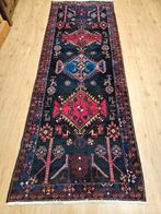 Vintage handgeknoopt perzisch tapijt loper hamadan 302x108, Info@SlatsAntiek.nl, Tweedehands, 100 tot 150 cm, Perzisch