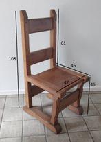 Massief eiken eetkamerstoelen, Huis en Inrichting, Stoelen, Ophalen, Gebruikt, Bruin, Klassiek